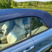 Roof has small scuff on bottom/back